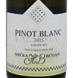 Pinot Blanc 2015, pozdní sběr, suché, 0,75 l