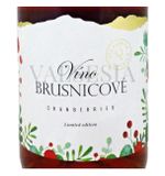 Brusinkové víno - limitovaná edice, značkové ovocné víno, sladké, 0,75 l
