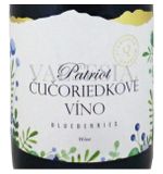 Patriot - borůvkové víno, značkové ovocné víno, sladké, 0,75 l