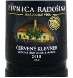 Červený Klevner barrique 2018, DSC, jakostní víno, suché, 0,75 l