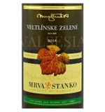 Mrva & Stanko Veltlínske zelené - Šenkvice, r. 2014, akostné víno, suché, 0,75 l