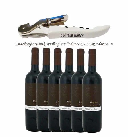 Akce - 6 x Alibernet 2015, Oaked, jakostní víno, suché, 0,75 l