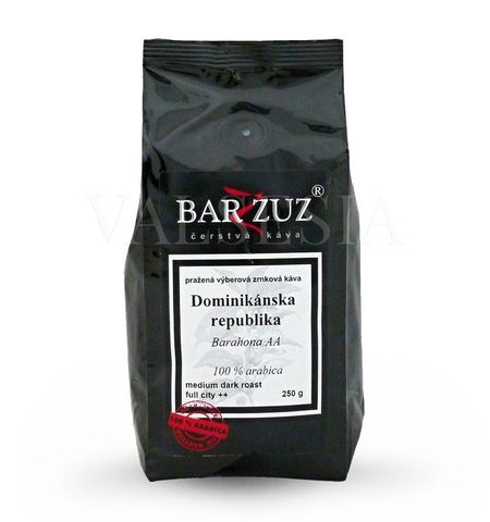 Dominikánska republika, Barahona AA, washed, zrnková káva, 100 % arabica, 250 g