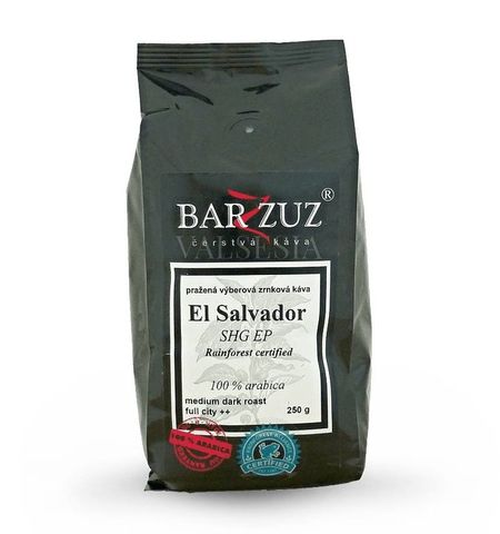 El Salvador SHG EP, Rainforest certified, zrnková 100% arabica, 250 g