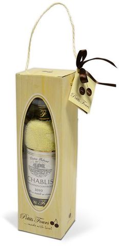 Francouzské víno Chablis - osuškový dárkový set