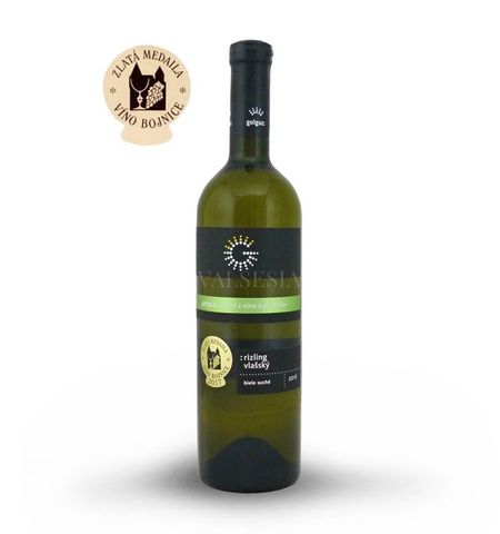 Ryzlink vlašský 2016, jakostní odrůdové víno, suché, 0,75 l
