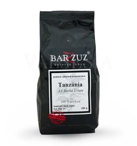 Tanzanie Burka Estate AB, washed, zrnková káva, 100% arabica, 250 g