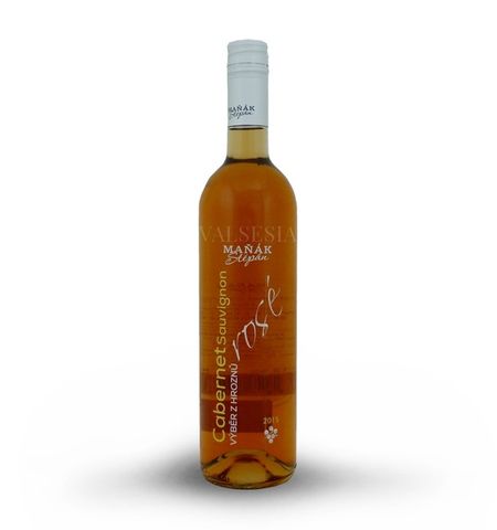 Cabernet Sauvignon rosé 2015, výběr z hroznů, polosladké, 0,75 l