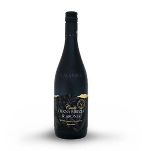 Cuvée Černý rybíz & Aronia, značkové ovocné víno, sladké, 0,75 l