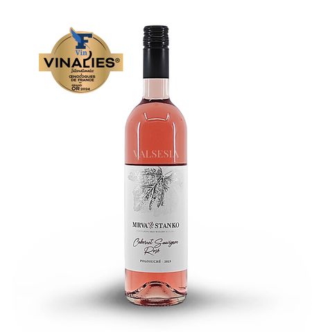 Cabernet Sauvignon rosé - Nitranská VO 2023, jakostní víno, polosuché, 0,75 l