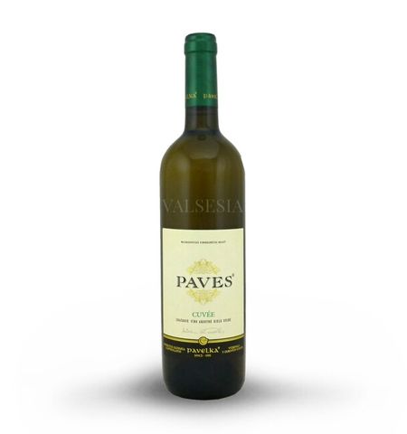 Paves bílý - cuvée 2017, jakostní značkové víno, suché, 0,75 l