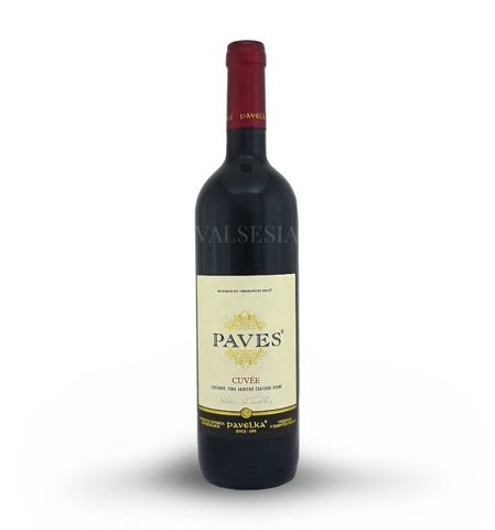 Paves červený - cuvée 2011, jakostní značkové víno, suché, 0,75 l