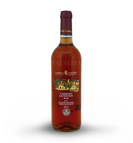 Cabernet Sauvignon rosé 2015, pozdní sběr, polosuché, 0,75 l