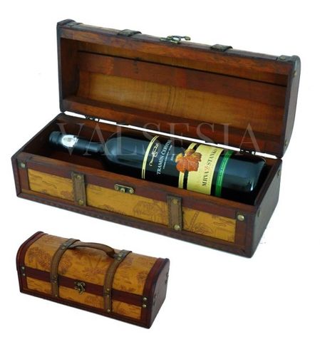 Rustikální dárkový box na víno F17