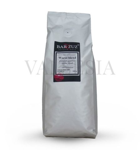 World blend, premium gourmet coffee blend, zrnková káva, 100% arabica, 1 kg